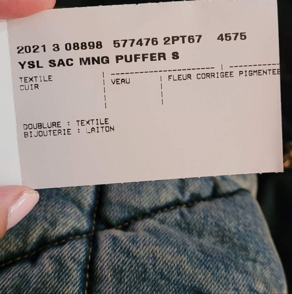 Saint Laurent Denim Puffer **READ DETAILS** - Picture 12 of 16